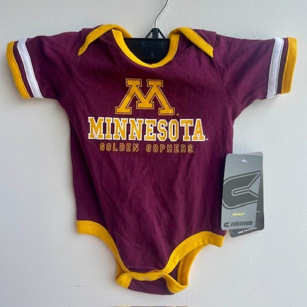 Minnesota Golden Gophers Colosseum Infant One Piece 3-6mo New